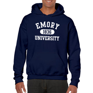 Emory University Eagles Athletic Arch Heavy Blend Hoodie - Navy