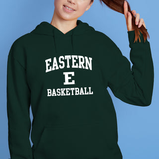 Eastern Michigan Arch Logo Basketball Hoodie - Forest