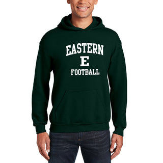Eastern Michigan Arch Logo Football Hoodie - Forest
