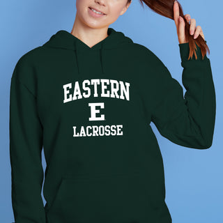 Eastern Michigan Arch Logo Lacrosse Hoodie - Forest