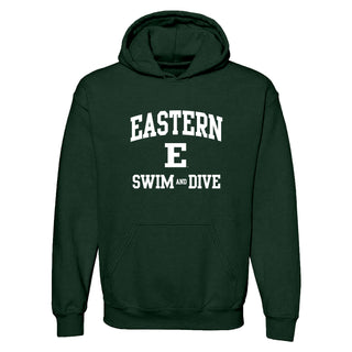 Eastern Michigan Arch Logo Swim & Dive Hoodie - Forest