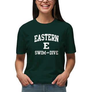 Eastern Michigan Arch Logo Swim & Dive T-Shirt - Forest