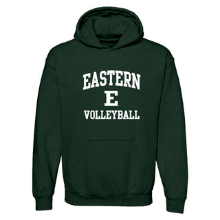 Eastern Michigan Arch Logo Volleyball Hoodie - Forest