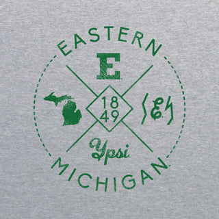 Eastern Michigan Identity Stamp Crewneck - Sport Grey