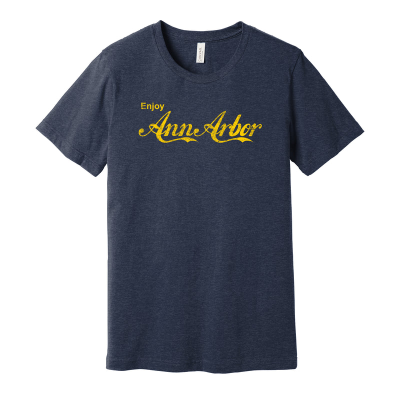 Enjoy Ann Arbor T-Shirt - Heather Midnight Navy