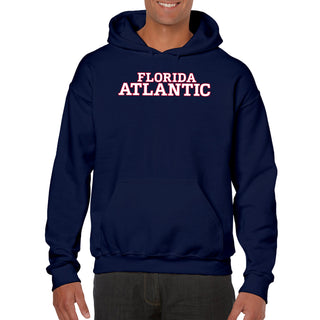 Florida Atlantic University Owls Basic Block Heavy Blend Hoodie - Navy