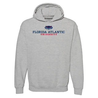 Florida Atlantic University Owls Institutional Logo Hoodie - Sport Grey