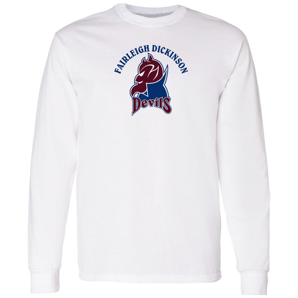 Fairleigh Dickinson University Devils Arch Logo Basic Cotton Long