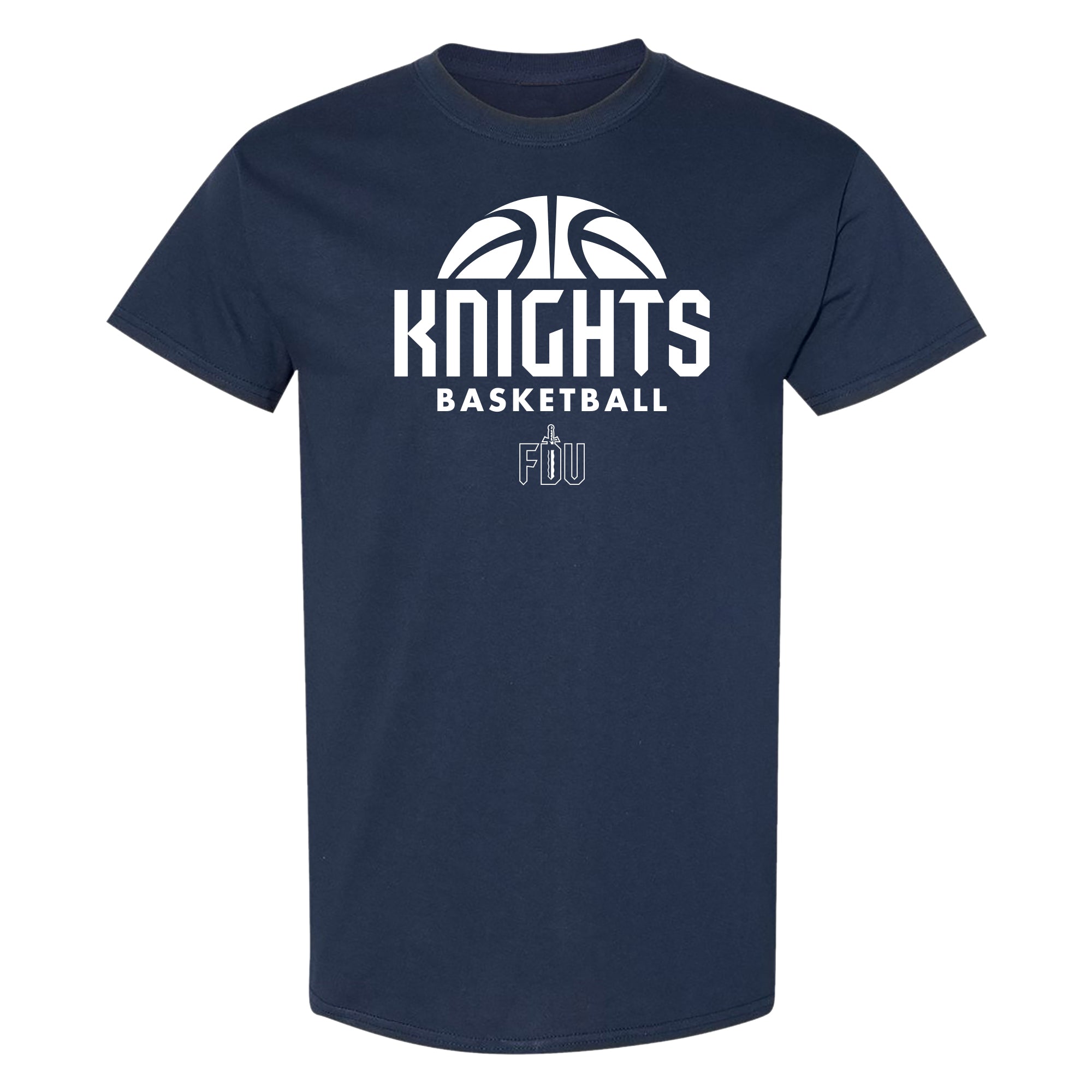 Fairleigh Dickinson Knights Basketball Hype T Shirt Navy