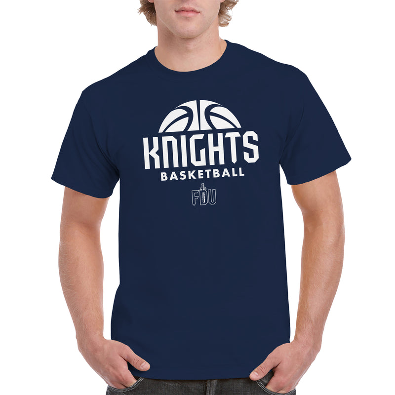 Fairleigh Dickinson Knights Basketball Hype T Shirt - Navy