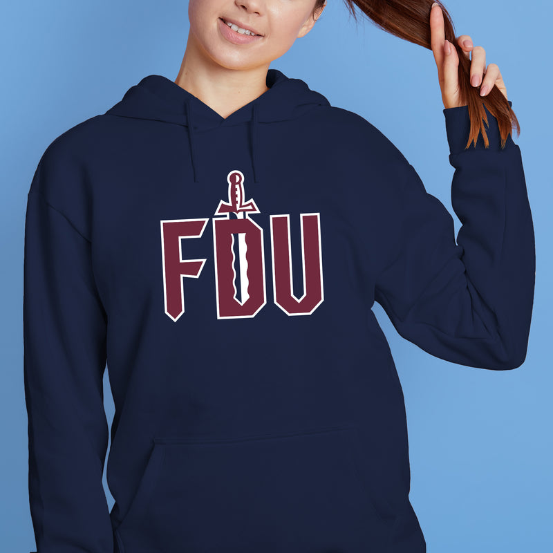 FDU Knights Primary Logo Hoodie - Navy