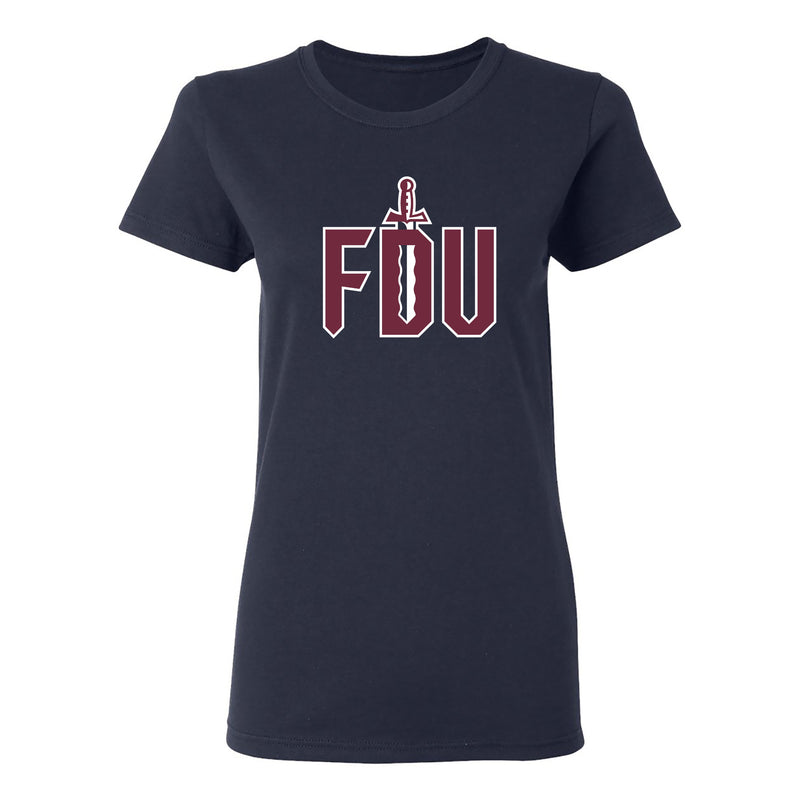 FDU Knights Primary Logo Womens T-Shirt - Navy