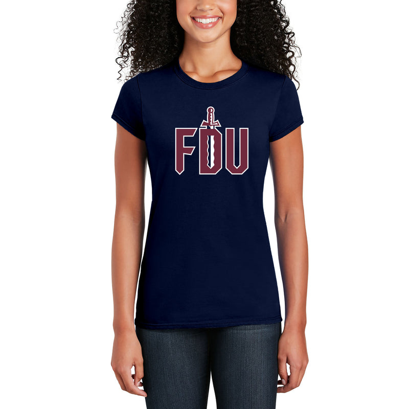 FDU Knights Primary Logo Womens T-Shirt - Navy