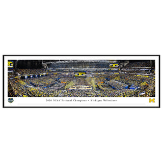 2026 NCAA Basketball National Champions, Michigan Wolverines Panorama