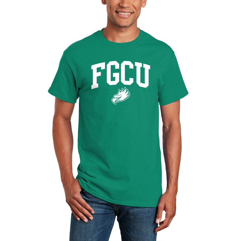 Florida Gulf Coast University Eagles Arch Logo Short Sleeve T Shirt - Kelly