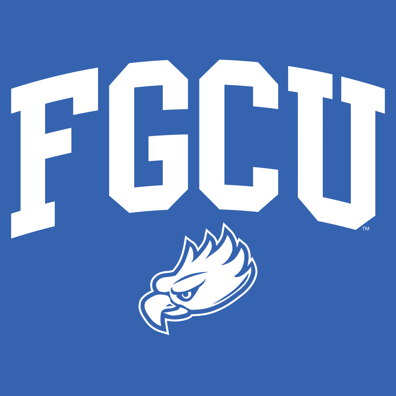Florida Gulf Coast University Eagles Arch Logo Short Sleeve T Shirt - Royal Blue