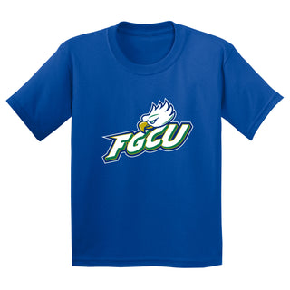 FGCU Florida Gulf Coast University Eagles Primary Logo Youth Short Sleeve T-Shirt - Royal