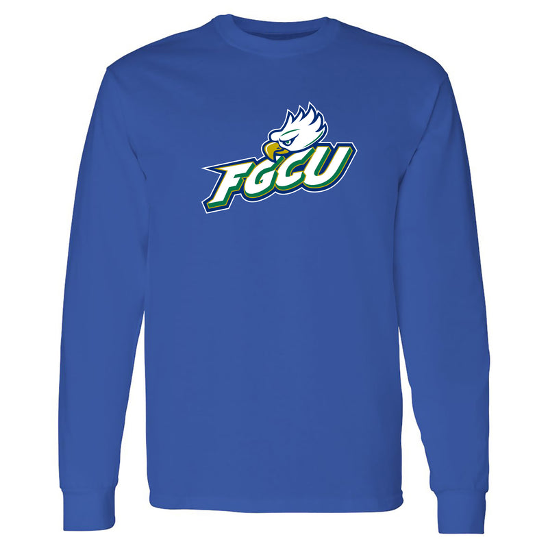 FGCU Florida Gulf Coast University Eagles Primary Logo Long Sleeve T Shirt - Royal