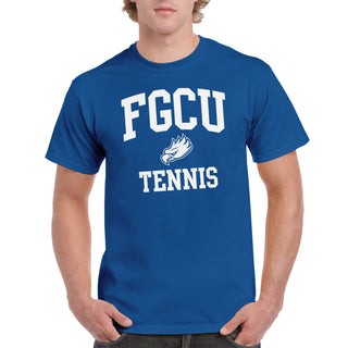 Florida Gulf Coast University Arch Logo Tennis Short Sleeve T Shirt - Royal