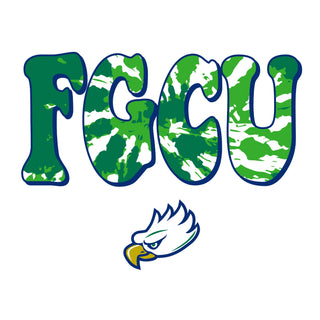 FGCU Tie Dye Type Long Sleeve - White