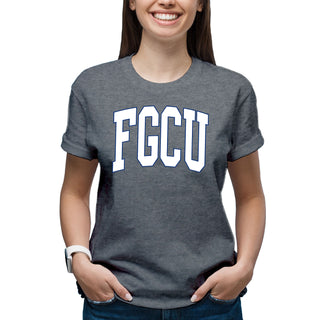 Florida Gulf Coast Eagles Mega Arch T-Shirt - Graphite Heather