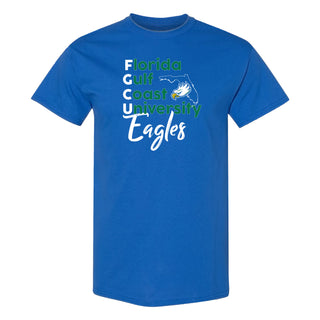 FGCU School Stack T-Shirt - Royal