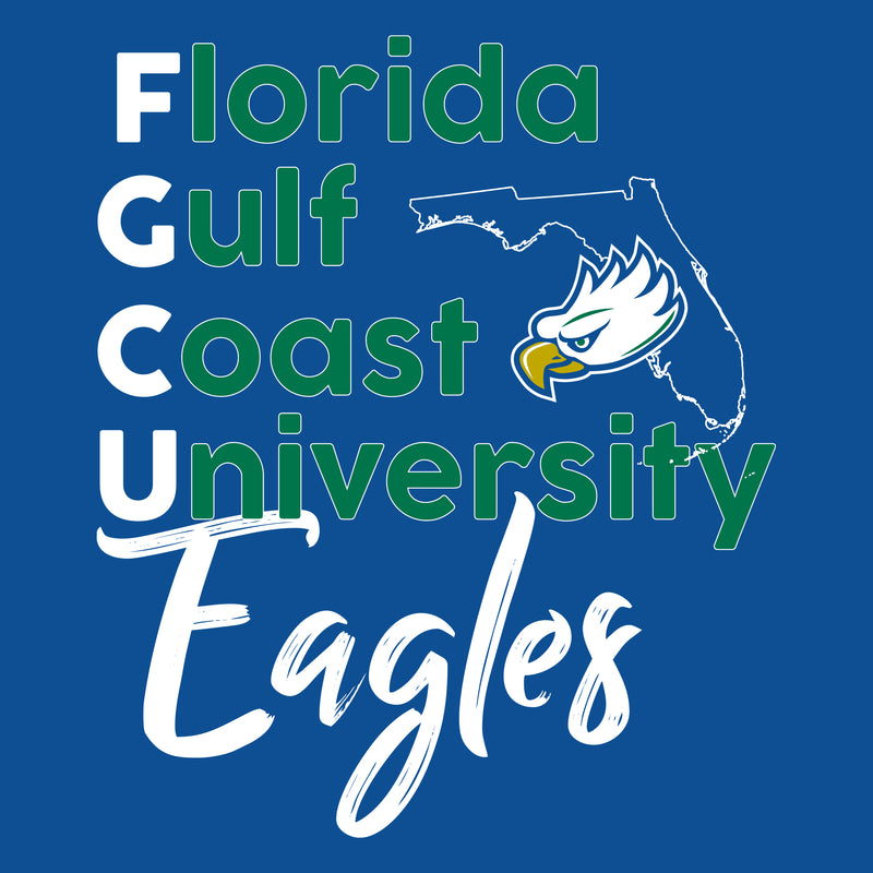 FGCU School Stack T-Shirt - Royal