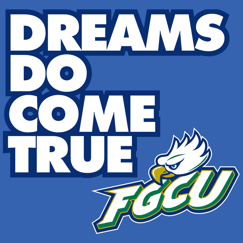 Florida Gulf Coast University Eagles Dreams Come True Short Sleeve T Shirt - Royal