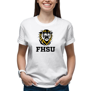 Fort Hays State Primary Logo T-Shirt - White