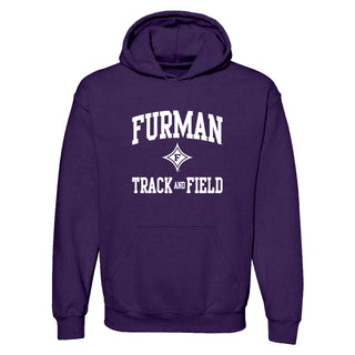 Furman Arch Logo Track & Field Hoodie - Purple