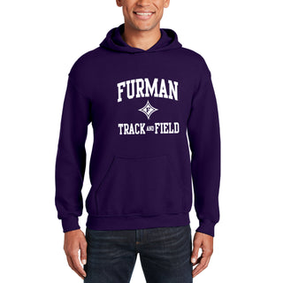 Furman Arch Logo Track & Field Hoodie - Purple