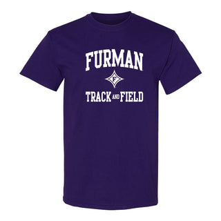 Furman Arch Logo Track & Field T-Shirt - Purple