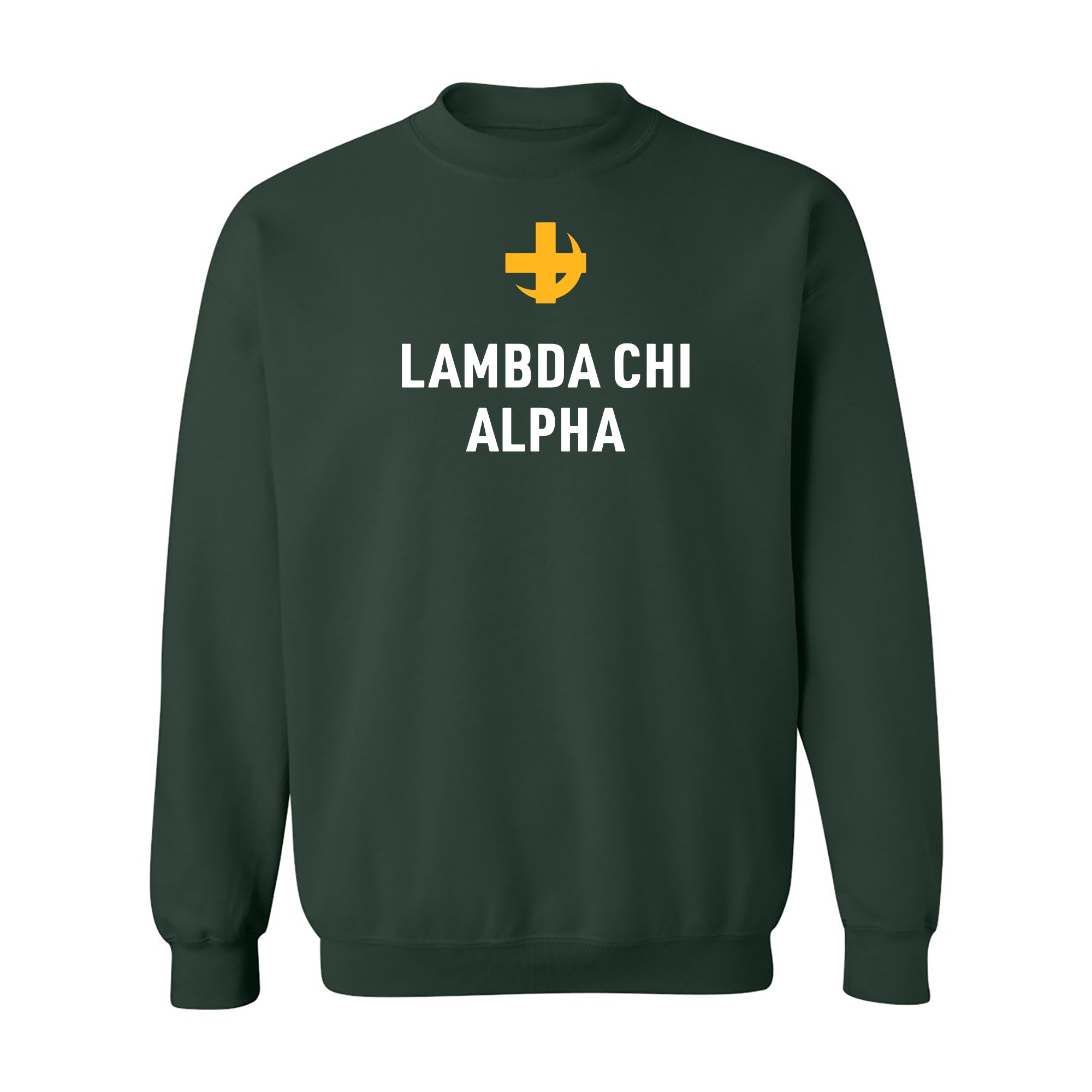 Lambda Chi Alpha Greek Primary Logo Crewneck Forest