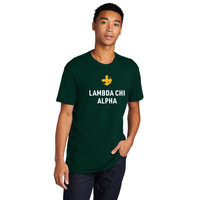 Lambda Chi Alpha Greek Primary Logo NLA T-Shirt - Forest
