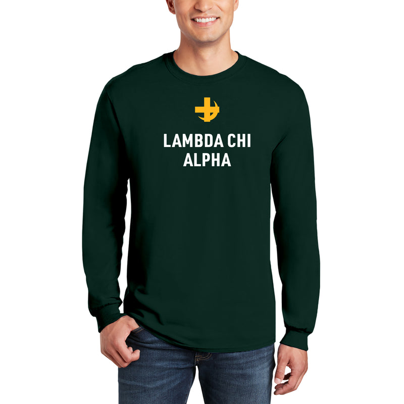 Lambda Chi Alpha Greek Primary Logo Long Sleeve - Forest