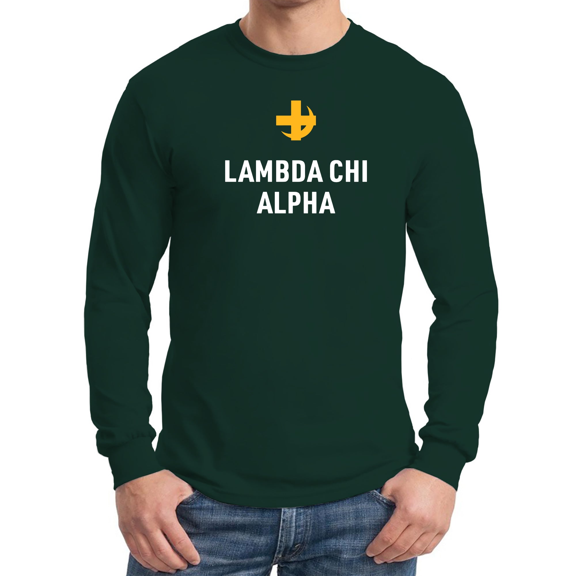 Lambda Chi Alpha Greek Primary Logo Long Sleeve Forest