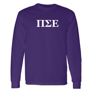Pi Sigma Epsilon Greek Letter Long Sleeve T-Shirt