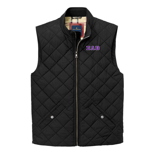 Sigma Lambda Beta Greek Letter Block LC Brooks Brothers Quilted