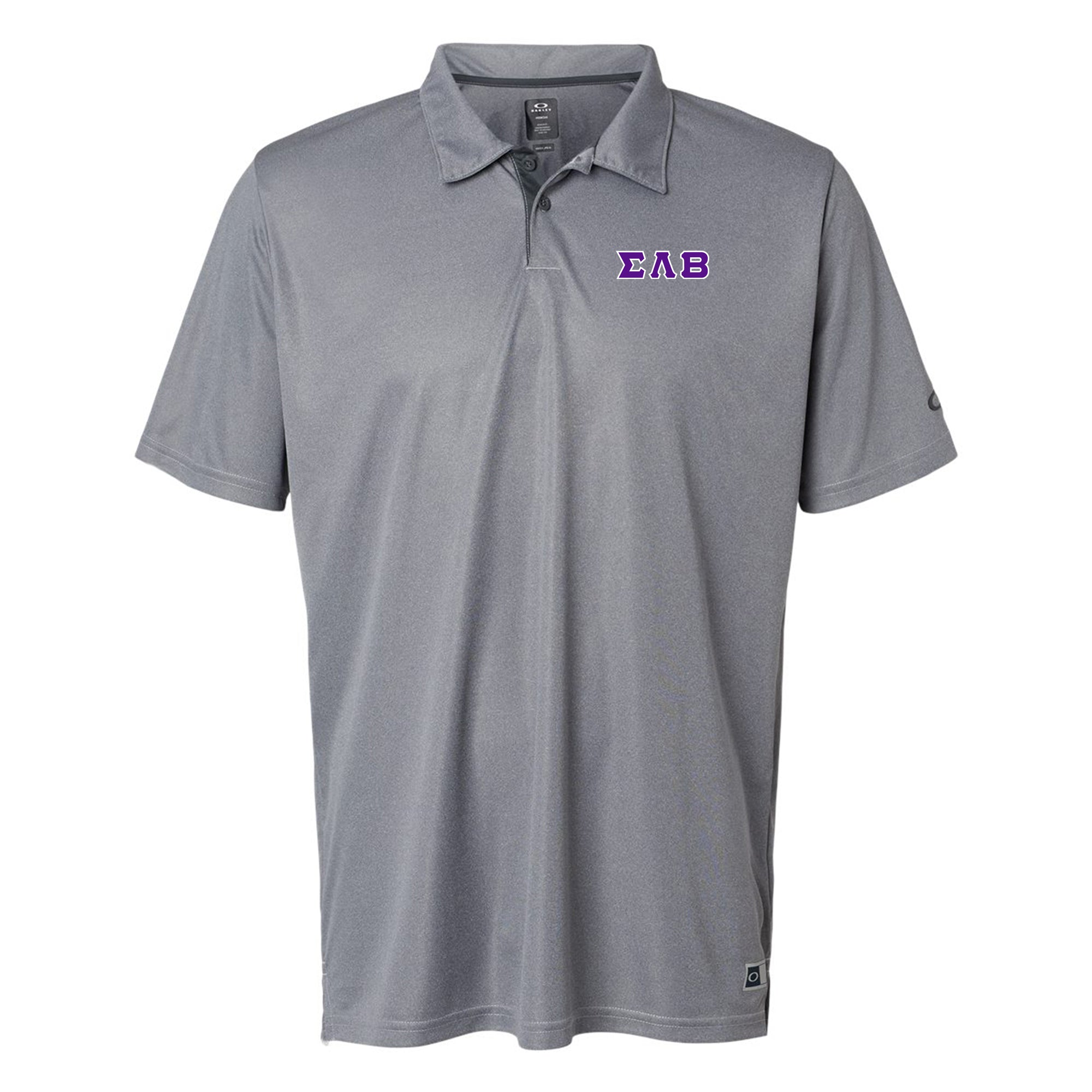 Sigma Lambda Beta Greek Letter Block LC Oakley Hydrolix Polo