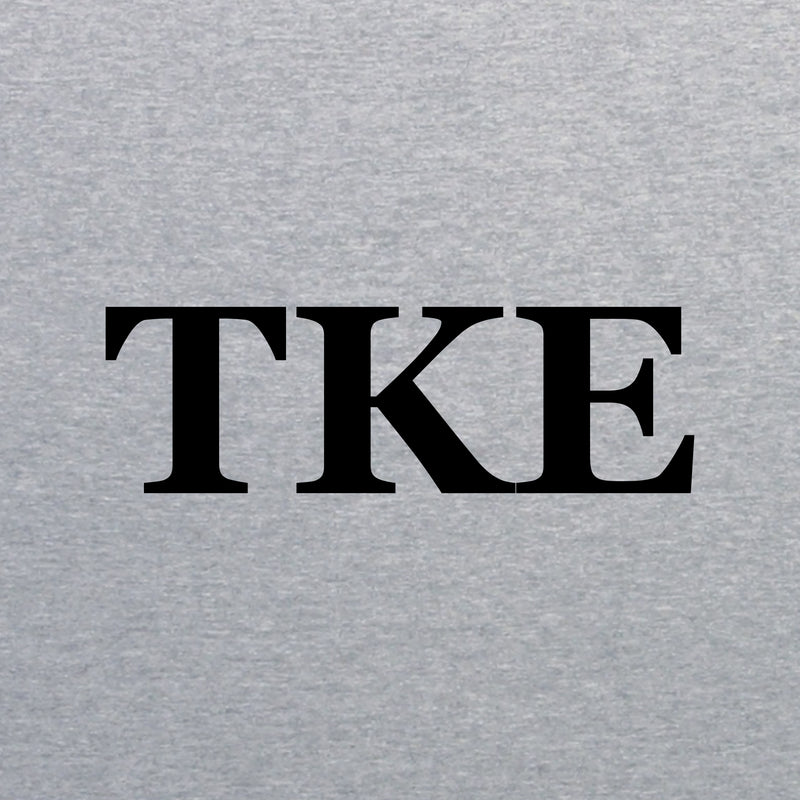 Tau Kappa Epsilon Greek Letter Block Long Sleeve - Sport Grey