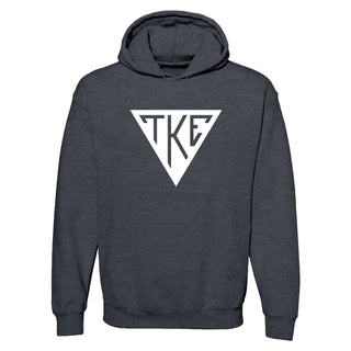 Tau Kappa Epsilon Greek Primary Logo Hoodie - Dark Heather