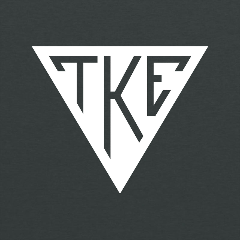 Tau Kappa Epsilon Greek Primary Logo Hoodie - Dark Heather