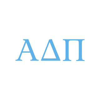 Alpha Delta Pi Greek Letter Block Womens T-Shirt