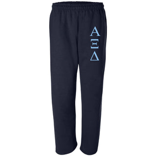 Alpha Xi Delta Greek Letter Sweatpants - Navy