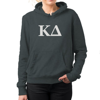 Kappa Delta Greek Letter Block Hoodie - Dark Heather