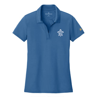 Kappa Kappa Gamma Primary Logo LC Brooks Brothers Women’s Mesh Pique Performance Polo - Charter Blue