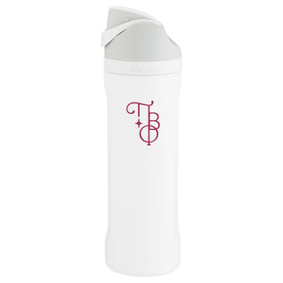 Pi Beta Phi Logo Owala 24oz Freesip Bottle - Shy Marshmallow