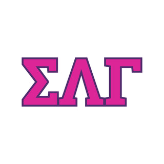 Sigma Lambda Gamma Greek Letter Block Womens Long Sleeve