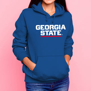 Georgia State University Panthers Basic Block Heavy Blend Hoodie - Royal