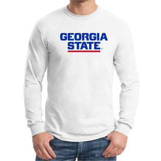 Georgia State Basic Block Long Sleeve - White